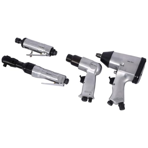 71-Piece Air Tool and Accessories Kit, 1/2" Impact Wrench, 3/8" Air Ratchet, Die Grinder, Air Hammer, Hose Fittings & Storage Case