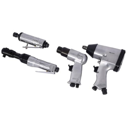 71-Piece Air Tool and Accessories Kit, 1/2" Impact Wrench, 3/8" Air Ratchet, Die Grinder, Air Hammer, Hose Fittings & Storage Case
