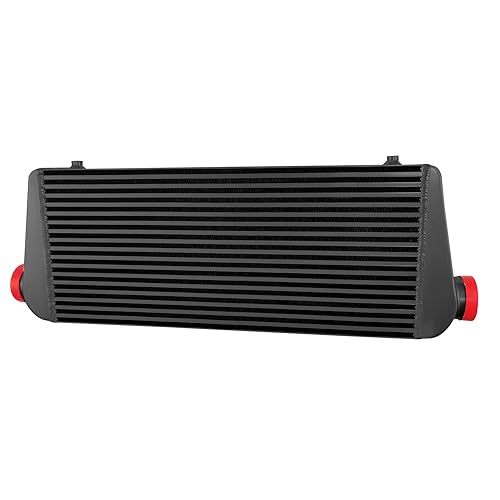 Universal Aluminum Front Mount Intercooler 34 2/3" x 11 4/5" x4" Inlet/Outlet 3"