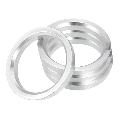 X AUTOHAUX 4pcs OD 71.6mm to ID 58.1mm Aluminium Alloy Car Hub Centric Rings Wheel Bore Center Spacer - size: 58.1mm