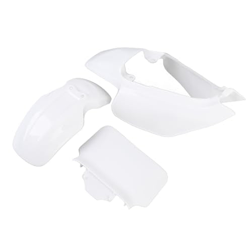 Plastic Mudguard Fairing Kit Pure White Front Mudguard Number Plate Body Panel Body Work Kit for Honda Mini Pit Monkey