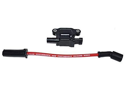 A-Team Performance - Silicone Spark Plug Wires Set - Compatible with GMC Chevy Truck SUV 1999-2014 11" VORTEC LS LS1 LS2 LS3 LS6 LS7 4.8L 5.3L 5.7L 6.0L 6.2L 7.0L Red 8.0mm