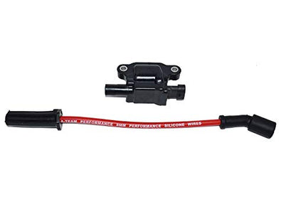 A-Team Performance - Silicone Spark Plug Wires Set - Compatible with GMC Chevy Truck SUV 1999-2014 11" VORTEC LS LS1 LS2 LS3 LS6 LS7 4.8L 5.3L 5.7L 6.0L 6.2L 7.0L Red 8.0mm
