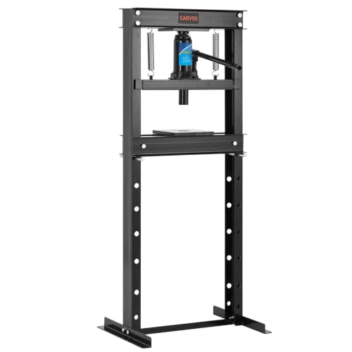 Garvee 20 Ton H-Frame Hydraulic Shop Press - color: Black, size: 20Ton