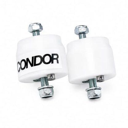 E30 M10 Engine Mount Set | Compatible with BMW E30 | Solid UHMW Track-Tested | Condor Speed Shop | Made in USA | 1982-1987 316e 318i Motor Mounts - size: M10 | 316e 318i 1982-87, style: Classic | UHMW | Street / Track