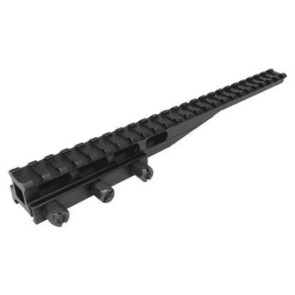 24-Slot Picatinny Rail Riser Mount (1"/0.83"/0.5" Height), 10" Length Flat Top Mount Adapter and Optics Riser Mount - style: Medium - 0.83"