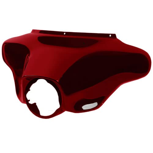 TCMT Batwing Outer Fairing Fit For Harley Touring Street Glide FLHX Electra Glide Ultra Classic FLHT FLHTC FLHTCU 1996-2013 Ember Red Sunglow - color: Red, size: Outer