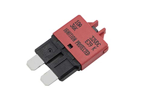 GLOSO Circuit Breaker Blade Fuse E39 (T3) Manual Reset Fuse for Car Truck RV Automotive Marine Boat Trolling Motor & Custom Wiring Audio Battery Protection/Low Profile ATC/ATO (10A - 1 Pack) - color: 1 Pack, size: 10A