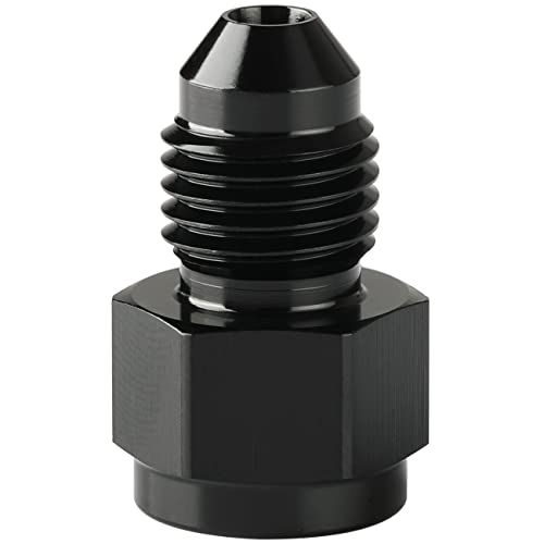 1/8 NPT Female to 4AN Male Flare Expander Fitting Adapter Aluminum Black - color: Black, size: 1/8 NPT Female to 4AN Male