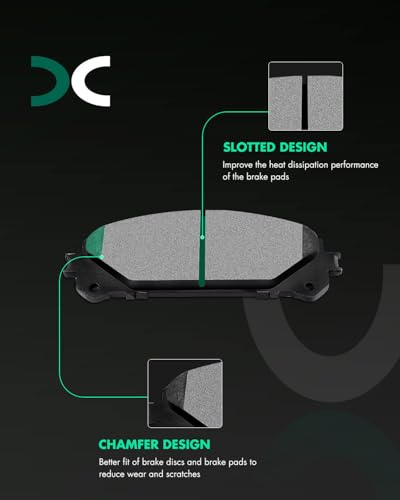 SCITOO Front Brake Kits Disc Brake Rotor Brakes Pads:31511;D1324 - size: Front 31511 + D1324 [2+4PCS]