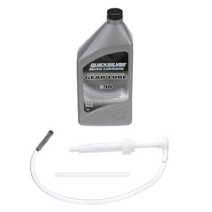 Quicksilver SAE 90 High Performance Gear Lube & Pump Kit, 32 oz - style: 32 fl oz (w/ Pump)