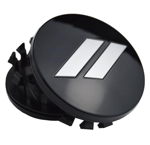 (Set of 4) 63mm=2.5 inches // Slash Wheel Center Caps Covers HubCaps + Tire Valve Stem Caps Trim for Dodge Charger Challenger Durango Hornet Dart R/T SRT Magnum Nitro Journey Caliber Avenger - color: silver // on black Center caps + tire valve caps
