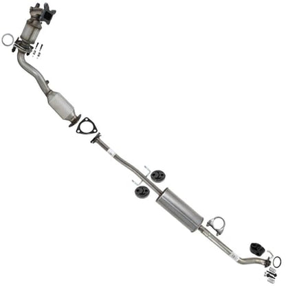 Exhaust Front & Rear Catalytic & Resonator Pipe Kit Compatible with Honda CR-V 2010-2011 2.4L | EPA-Approved | Stainless Steel | Northeastern Exhaust | Includes Gasket, Clamp, Hangers & Bolt Kit