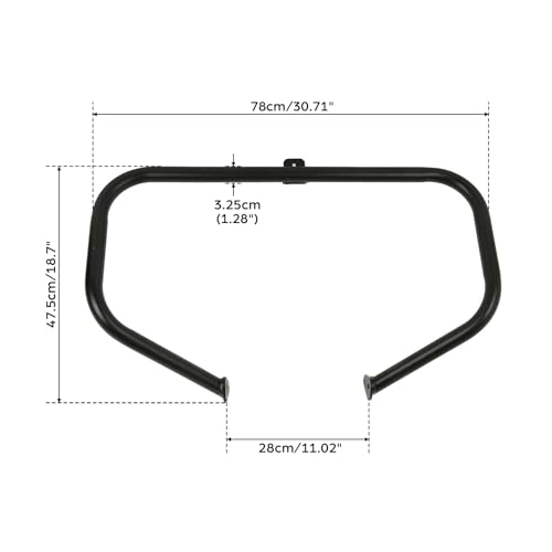 TCMT Engine Highway Guard Crash Bars Fits For Harley Touring Road King Road Glide Electra Glide Street Glide Ultra Classic 1997-2008 - color: Black, size: Fit For 1997-2008 Touring