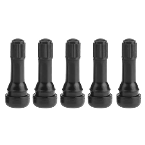 TR438 Valve Stem - Compatible with Mbz Vehicles (5-Pack), Black - size: 5