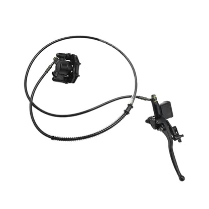 Left Hydraulic Brake Master Cylinder Caliper Assembly, ATV Mini Bike Brake Assembly Kit, Replacement for Kazuma 125cc ATV Replacement for ARMY 125cc 4t ATV