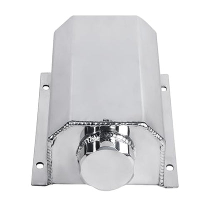 LokoCar Radiator Coolant Overflow Recover Tank 2L Universal Aluminum Silver - color: Silver, size: 2 Litres