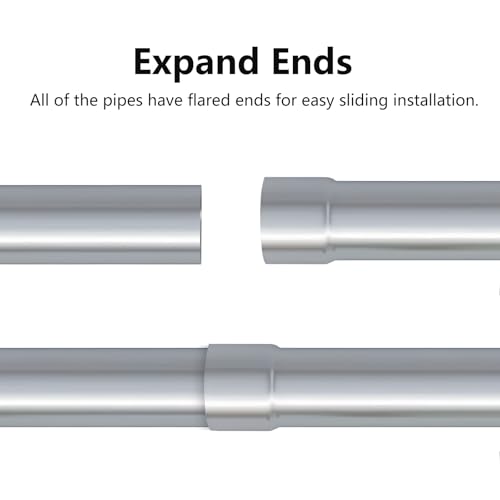 A-KARCK Mild Steel Mandrel Bends 8 Pcs, 2 Inches Mild Steel DIY Custom Exhaust Tubing Pipe Straight & U-Bend Kit, Universal Fit - size: 2.0inch Mixed 8PCS, style: Mild Steel