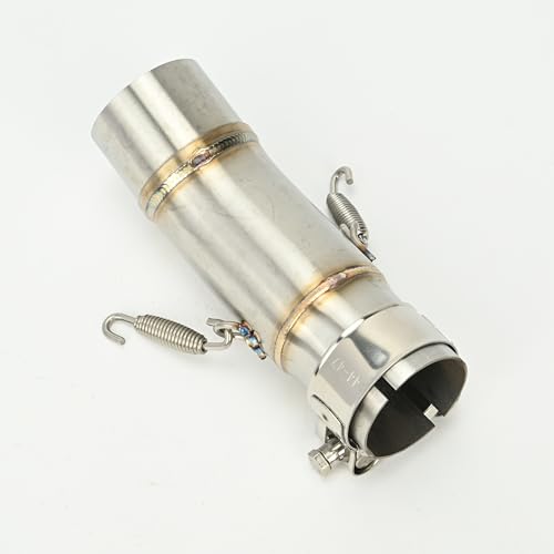 Motorcycle Exhaust Mid Pipe Compatible with Kawasaki Ninja 400 Z400