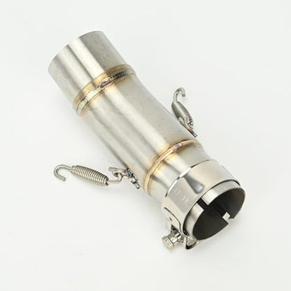 Motorcycle Exhaust Mid Pipe Compatible with Kawasaki Ninja 400 Z400
