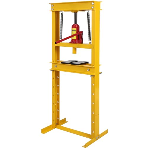 Hydraulic Shop Press, 12 Ton Heavy Duty H-Frame Floor Bearing Press Tool - size: 12T