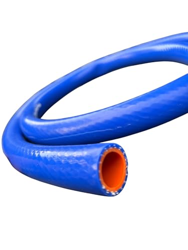 1" Silicone Heater Hose 10ft Roll – High-Temperature, Flexible, Durable, Multi-Purpose Automotive & Industrial Hose – Blue/Orange