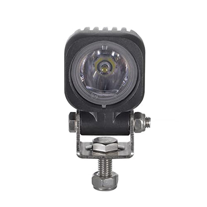 Raycharm Offroad 2" Semi-Round Motorcycle LED Fog Light Pods/Headlight, 6000K Cool-White Spot Beam, Rugged Die-Cast Aluminum Housing, Corrosion Resistant Waterproof, 12V/24V DC, 2-Pack - size: 2" Semi-round Spot Beam