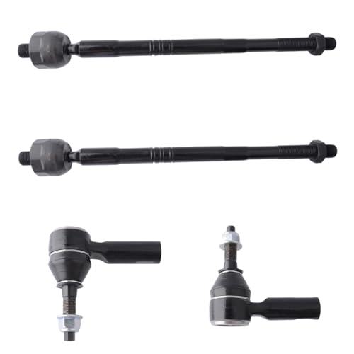 Front Outer Inner Tie Rod End Kit 4pc for Jeep Cherokee 2019-2023 - size: ES801510 ES801511 EV801522