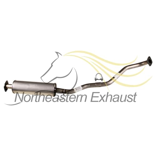Northeastern Exhaust | Stainless Steel Exhaust Resonator Assembly Compatible for Kia Soul 2010-2011 2.0L | Free Gaskets and Clamp Included | Automotive Replacement Part