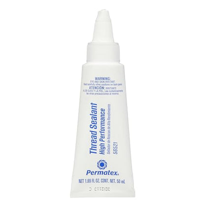 Permatex 56521 High Performance Thread Sealant, 50 ml, White - size: 50 ml, style: High Performance Thread Sealant