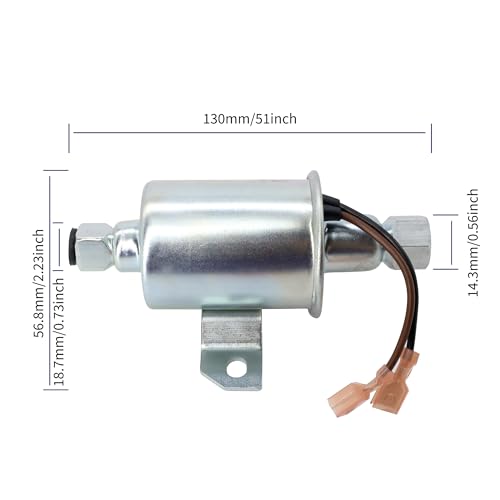E11012 12V Universal Fuel Pump Compatible for Cummins Onan Generator - style: E11012
