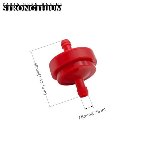 Strongthium 10X 1/4" 394358s 298090S Inline Gas Fuel Filter Kit - size: 1/4 10pcs