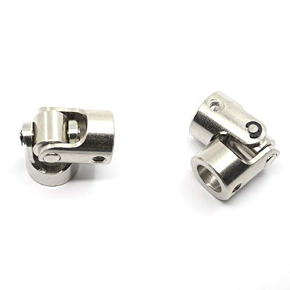 2 Pcs 10mm to 10mm Universal Joint Shaft Coupling for Motor - size: 10-10mm