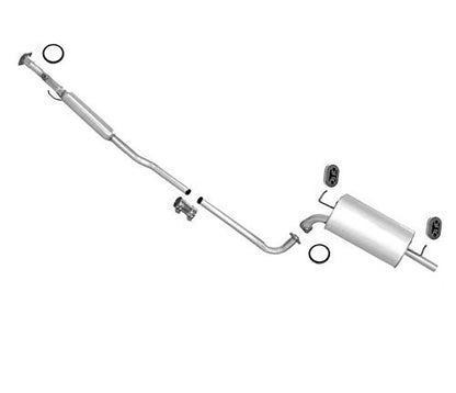 Middle Resonator Extension Pipe & Muffler Exhaust System Kit Replacement Parts For Toyota Camry 2.2L 4 Cylinder 1997 1998 1999 2000 2001