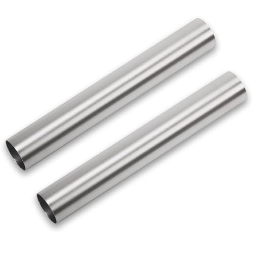 1.75 Inch 45mm OD Aluminum Intercooler Pipe Piping Air Intake Tube Straight 11.8" 300mm Long, Brushed Finish, Pack of 2 - color: Straight - 2PC, size: OD: 1.75" (45mm)