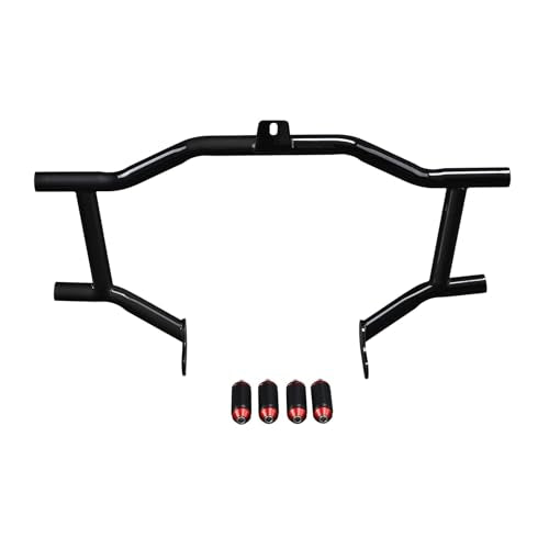 TCT-MOTORPARTS Engine Guard Crash Bar & Saddlebag Guards Fit For Harley Touring Street Glide Road King Electra Glide CVO Tri Glide 2009-2024 - color: Black+Red Guad Crash Bar