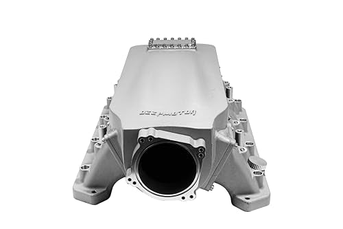 Cast Hemi GenⅢ Intake Manifold 102mm For Mopar Dual Throttle Body bolt with Fuel Rail Kits and Burst Panel Flange (Satin) - color: Satin