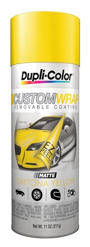 Dupli-Color ECWRC8027 Custom Wrap Matte Removable Automotive Paint – Yellow Spray Paint - 11 oz. Aerosol Can