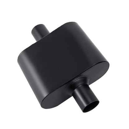 3in Mufflers Single Chamber 3" Universal Muffler Performance Exhaust Muffler 3 inch inlet (ID) 3 inch outlet (ID),Aggressive Deep Sound,Black(3" center in/out) - size: 3" center in | 3" center out | overall 13", style: Center in | Center out