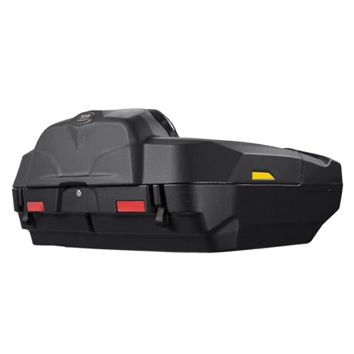 VEVOR ATV Rear Storage Box and Lounger, 95L ATV Cargo Box with Seat & Backrest, Waterproof LLDPE & Lockable Lounger Storage Box Fit Most ATVs with Rear Rack, Compatible with ATV, UTV, Can-Am Vehicles