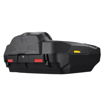 VEVOR ATV Rear Storage Box and Lounger, 95L ATV Cargo Box with Seat & Backrest, Waterproof LLDPE & Lockable Lounger Storage Box Fit Most ATVs with Rear Rack, Compatible with ATV, UTV, Can-Am Vehicles