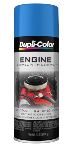 Dupli-Color Engine Paint with CERAMIC, Gloss, Chrysler Blue, 12 oz - color: Chrysler Blue, size: 1 Count (Pack of 1)