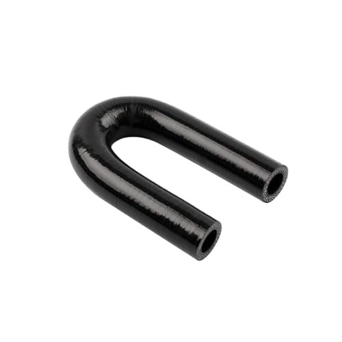180 Degree Coupler U Bend Shape Elbow Silicone Hose Pipe ID 3/4"(19mm) Thicknesses 4-ply(5.4mm) Reinforced for engine turbo Air intake boots coupling intercooler throttle body Industrial tube - size: ID19