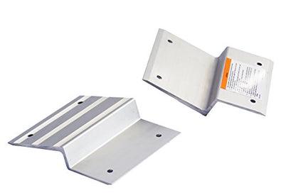 MaxxHaul Aluminum Ramp Top Kit 2 Pack Turns 2x8 Boards into Utility Loading Ramps 1400 lb Capacity with Non‑Skid Surface and Tailgate Protective Pads (80439) - size: (Pack of 1)
