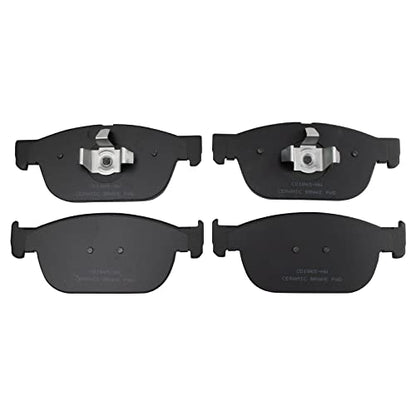 TRQ Front Ceramic Brake Pad Set Includes Contact Point Grease - style: BFA15072