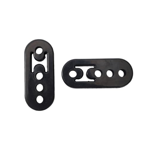 4 Holes Exhaust Rubber Hanger & 3" Exhaust Clamp with Hanger - size: 1Pcs 3.0 Inch
