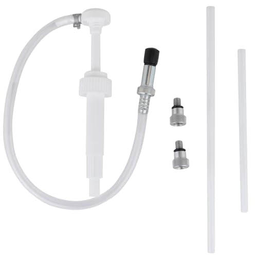 ZEELINE BY MILTON Hand Pump for Quart Bottles, 28MM Neck, with Marine Thread Adapter, Use with Differential Fluids, Gear Oils and Transmission Fluids (ZE1022W) - size: Standard End Hose