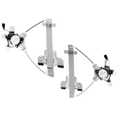 Rear Left Driver & Right Passenger Side Window Regulator w/Motor (2 Pins) - size: 741-390/391