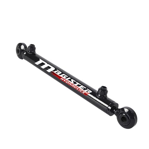 Swivel Ball Welded Hydraulic Cylinder - 1" Bore × 12" Stroke × 0.63" Rod Swivel Eye Hydraulic Ram - Double Acting Hydraulic Piston 3000 PSI - color: 1" Bore, size: 12" Stroke