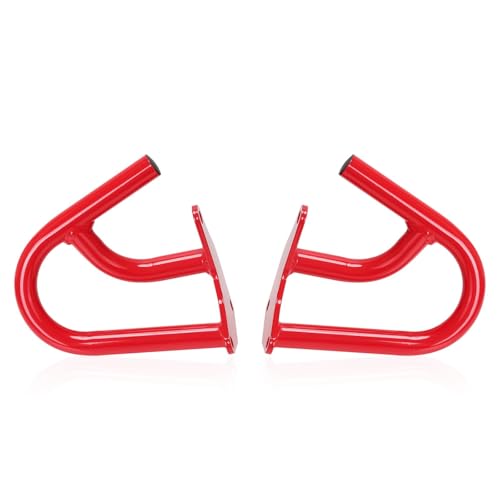 CRF300L/250L 21-25 Crash Bar Compatible with CRF300L 2021-2025 CRF250L 2022-2025 Motorcycle Engine Guard Highway Crash Bar Bumper Frame Falling Protector Steel Split Style (Red) - color: Red
